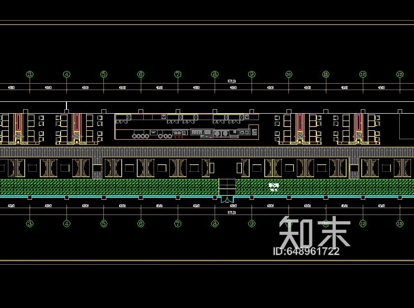 现代西餐厅平面方案cad施工图下载【ID:648961722】