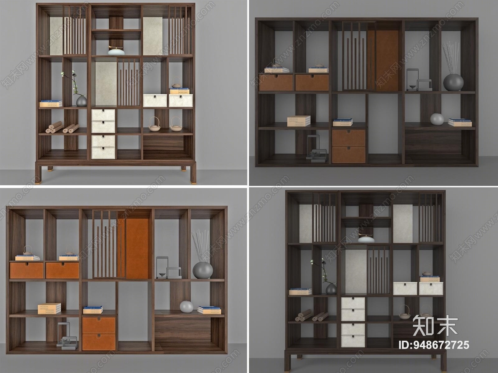 中式家具3D模型下载【ID:948672725】