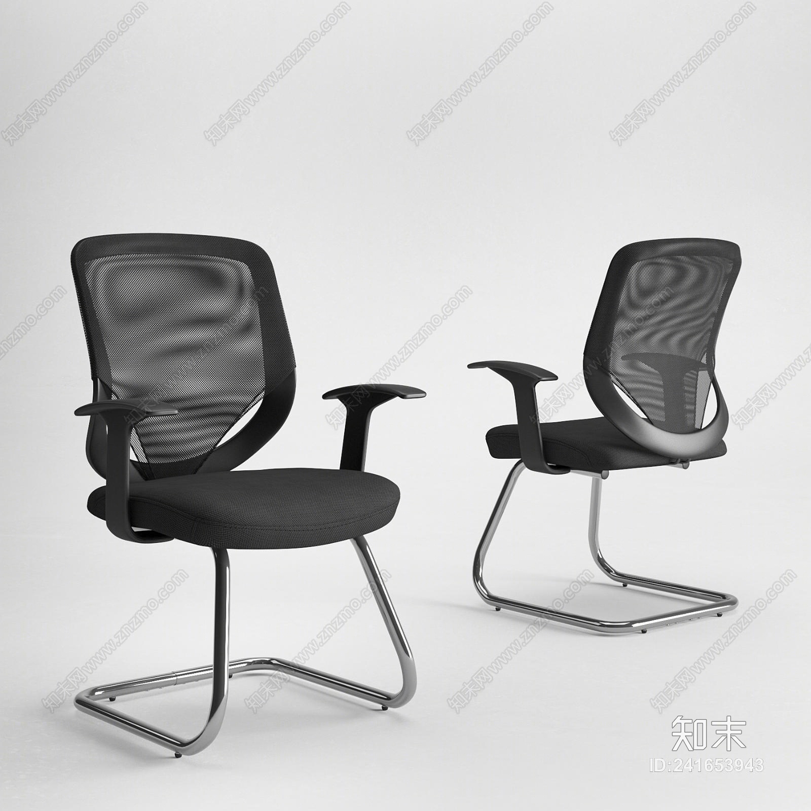 现代办公椅模型3D模型下载【ID:241653943】