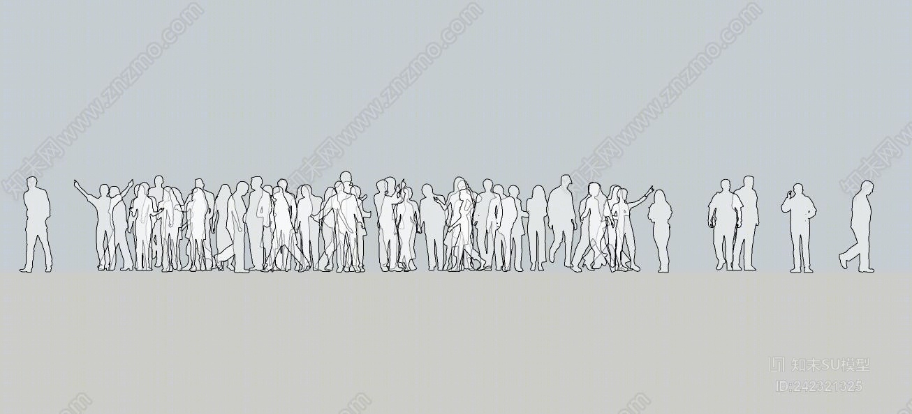 人物SU模型下载【ID:242321325】