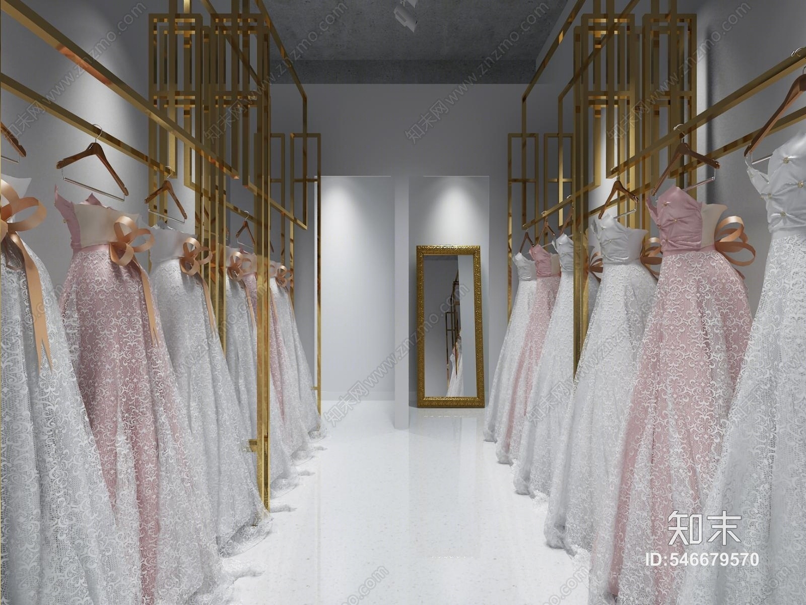 现代婚纱摄影店3D模型下载【ID:546679570】