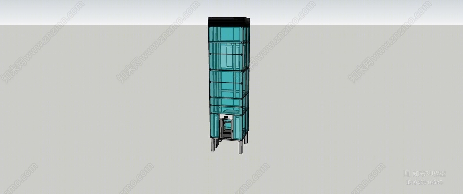现代外部电梯SU模型下载【ID:945010535】