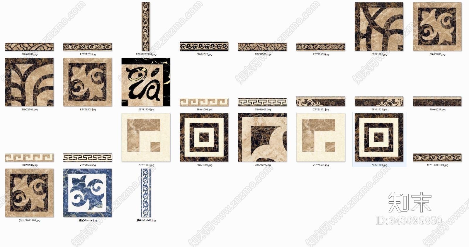 简一大理石瓷砖之波打线贴图下载【ID:343095850】