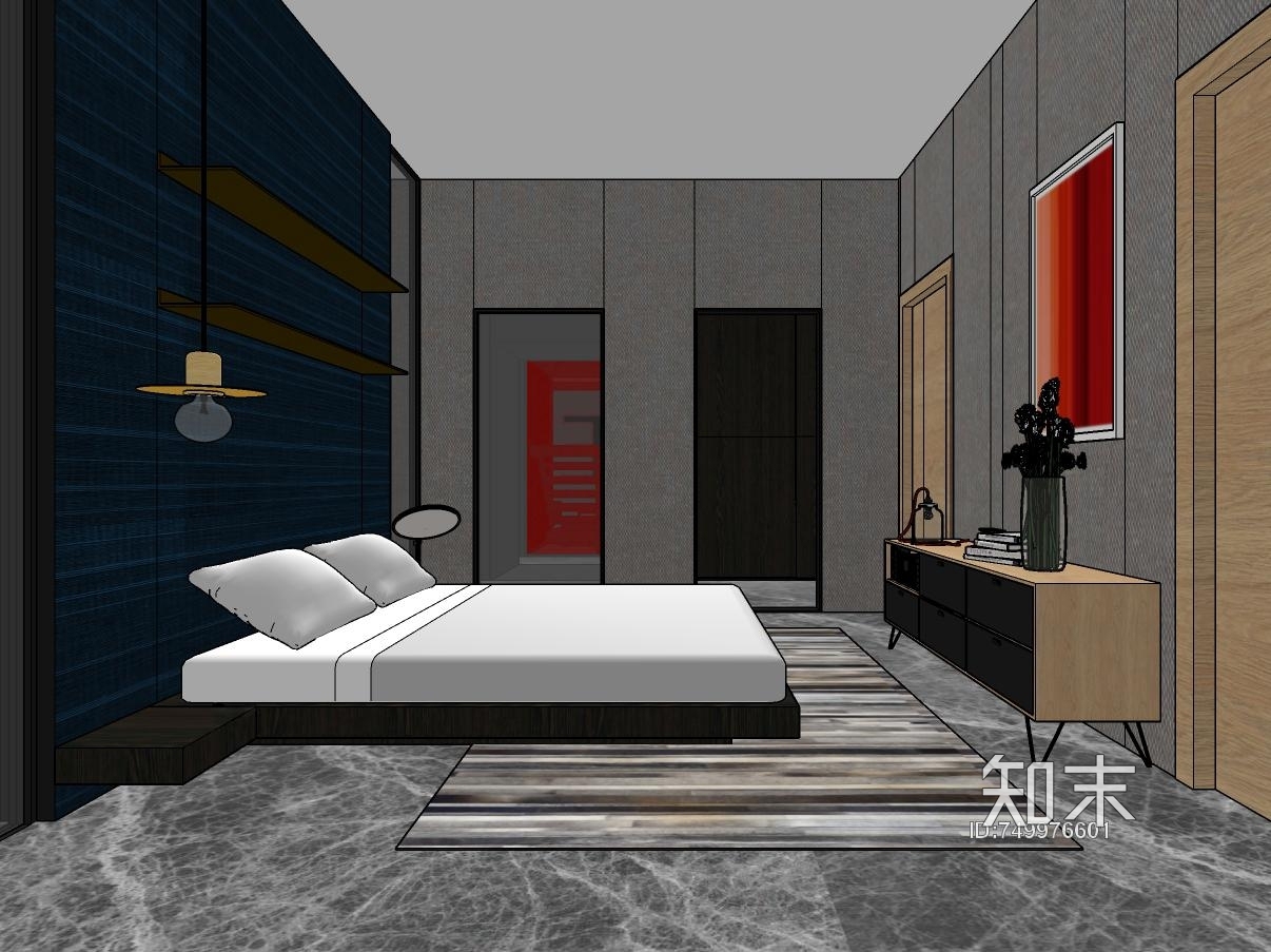 李玮珉-意大利Fimes衣柜北京展厅项目丨SU效果图施工图下载【ID:749976601】