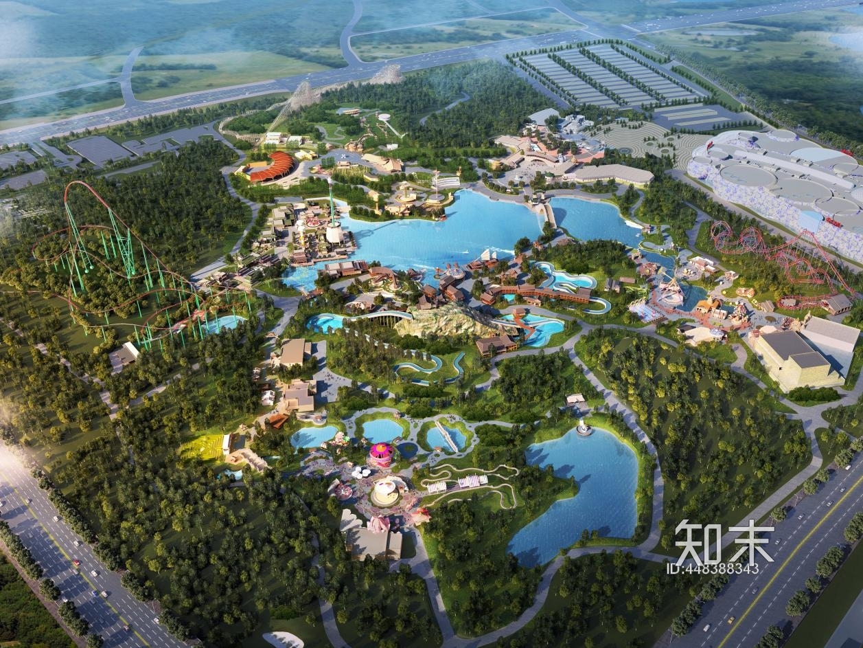 万达主题乐园施工图下载【ID:448388343】