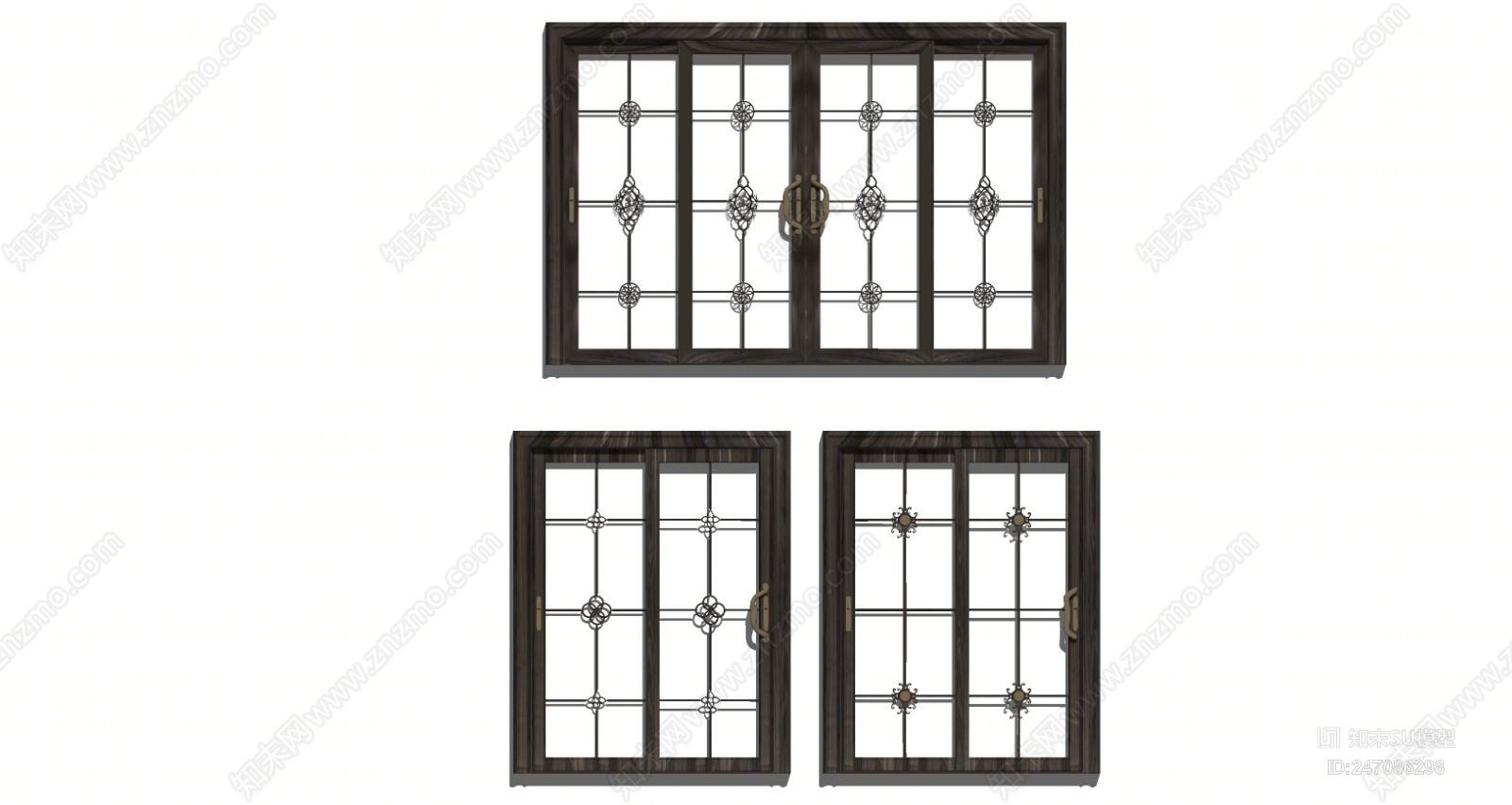 欧式风格厨房双开SU模型下载【ID:247086298】