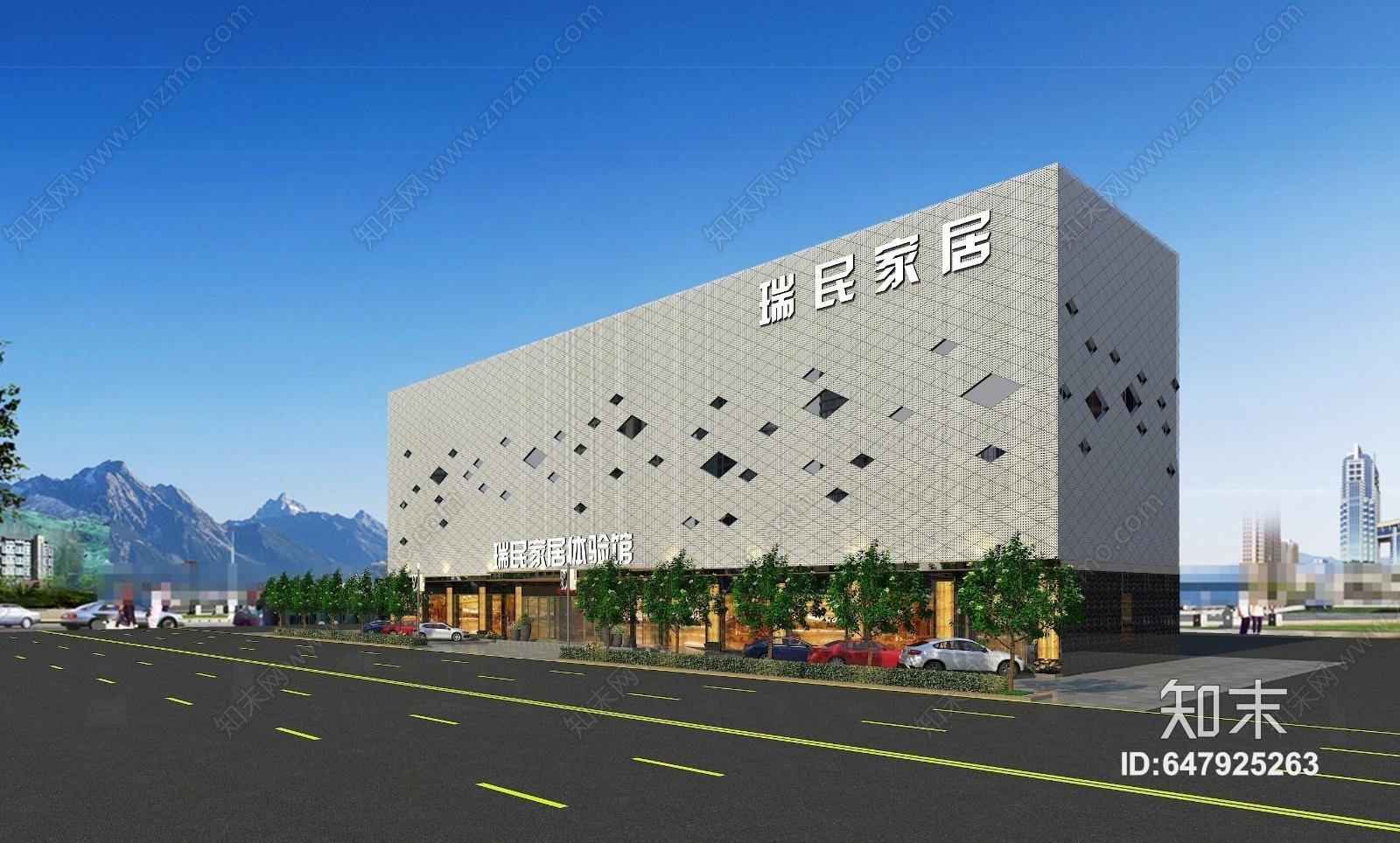 现代家具展厅3D模型下载【ID:647925263】