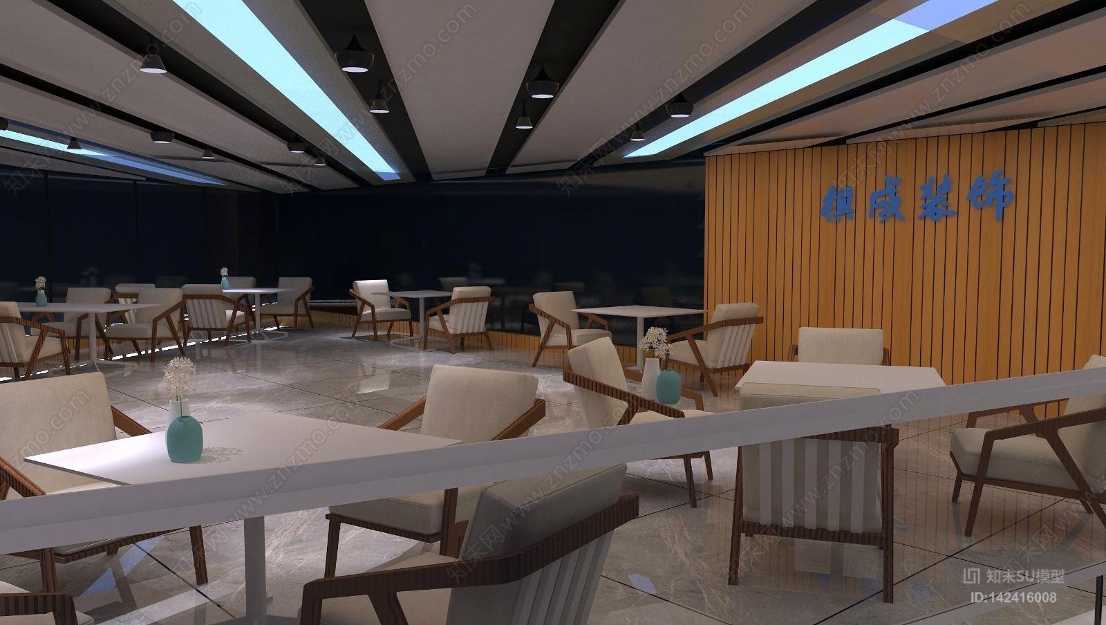现代商场材料展示建筑SU模型下载【ID:142416008】