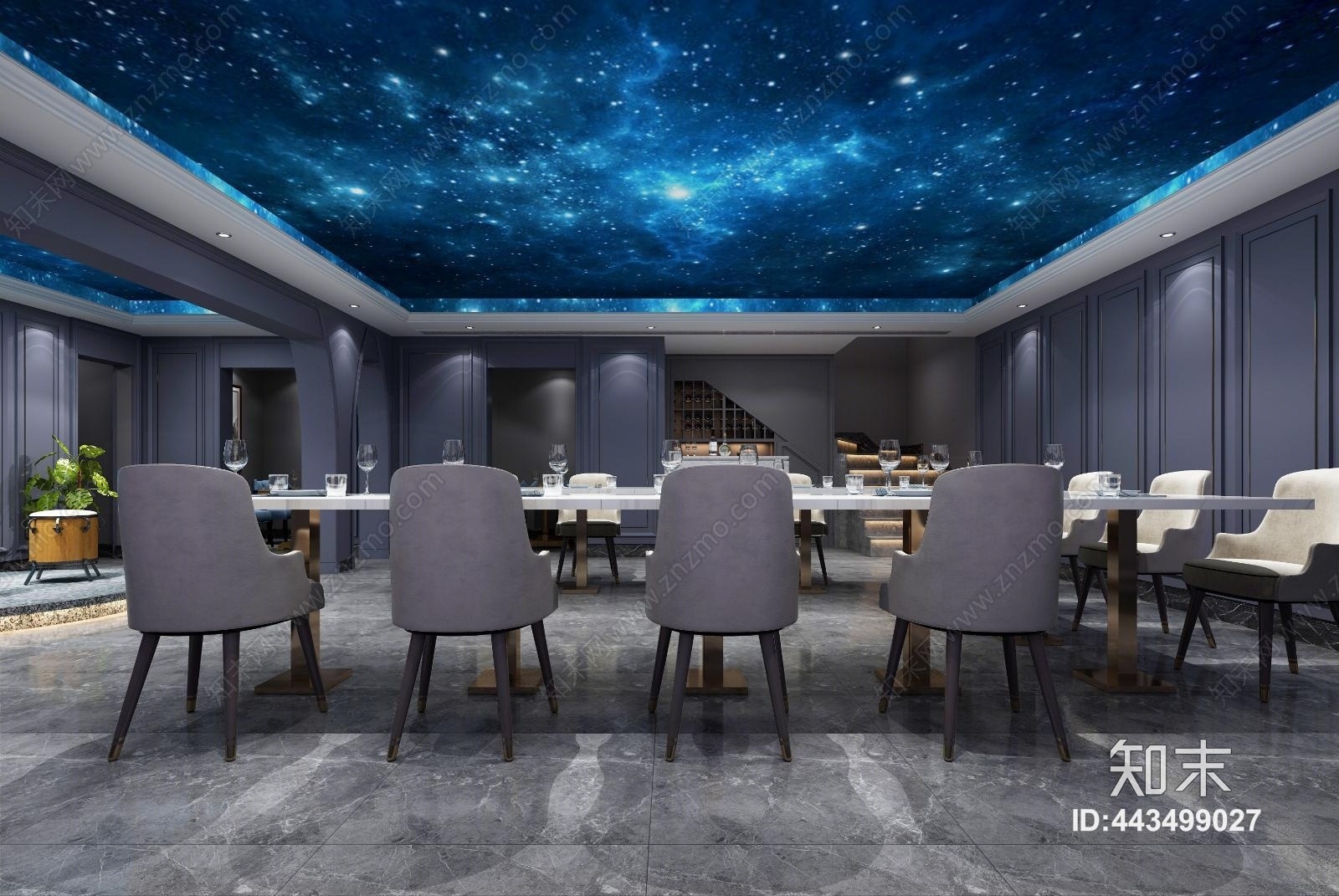 现代酒吧3D模型下载【ID:443499027】