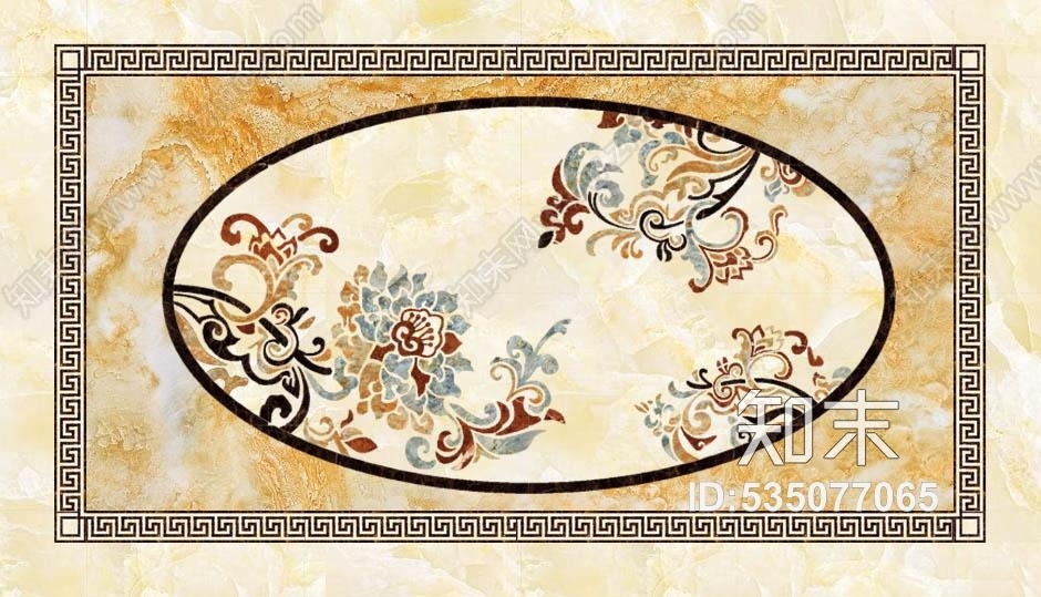 新中式地拼花贴图,大理石,瓷砖,米黄,简约贴图下载【ID:535077065】