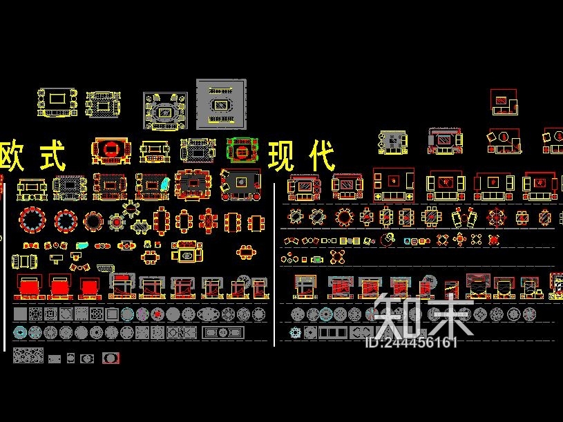 CAD图库cad施工图下载【ID:244456161】