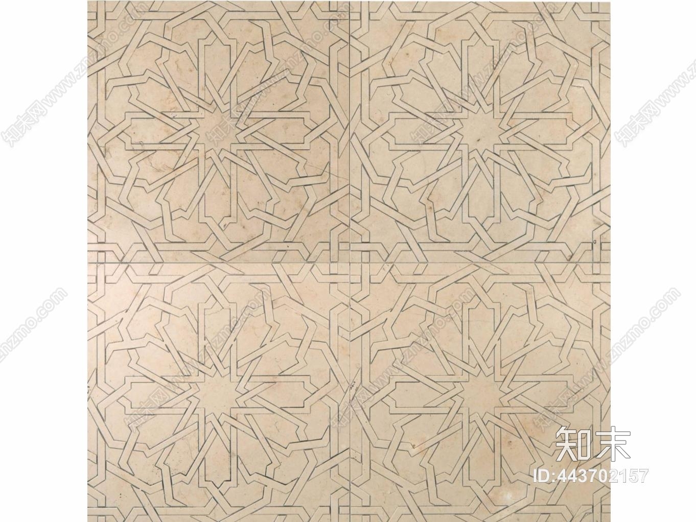 米黄花朵线条装饰花砖贴图下载【ID:443702157】