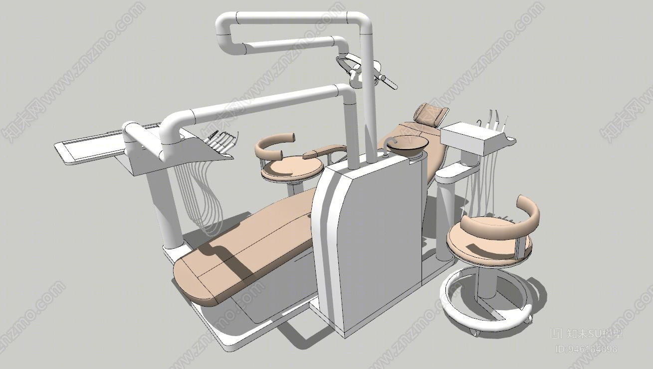 现代医疗器械SU模型下载【ID:946184898】