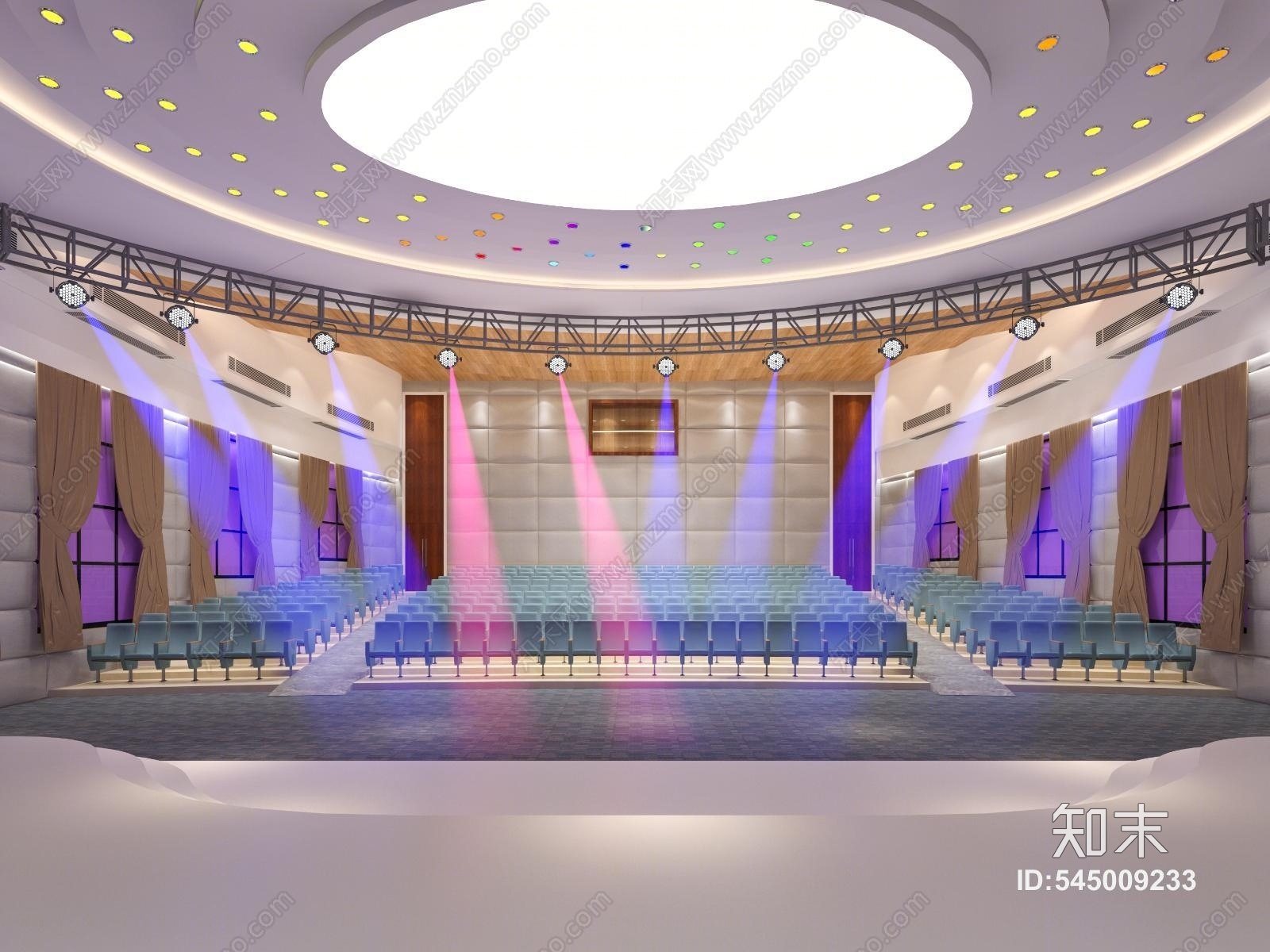 现代报告厅3D模型下载【ID:545009233】
