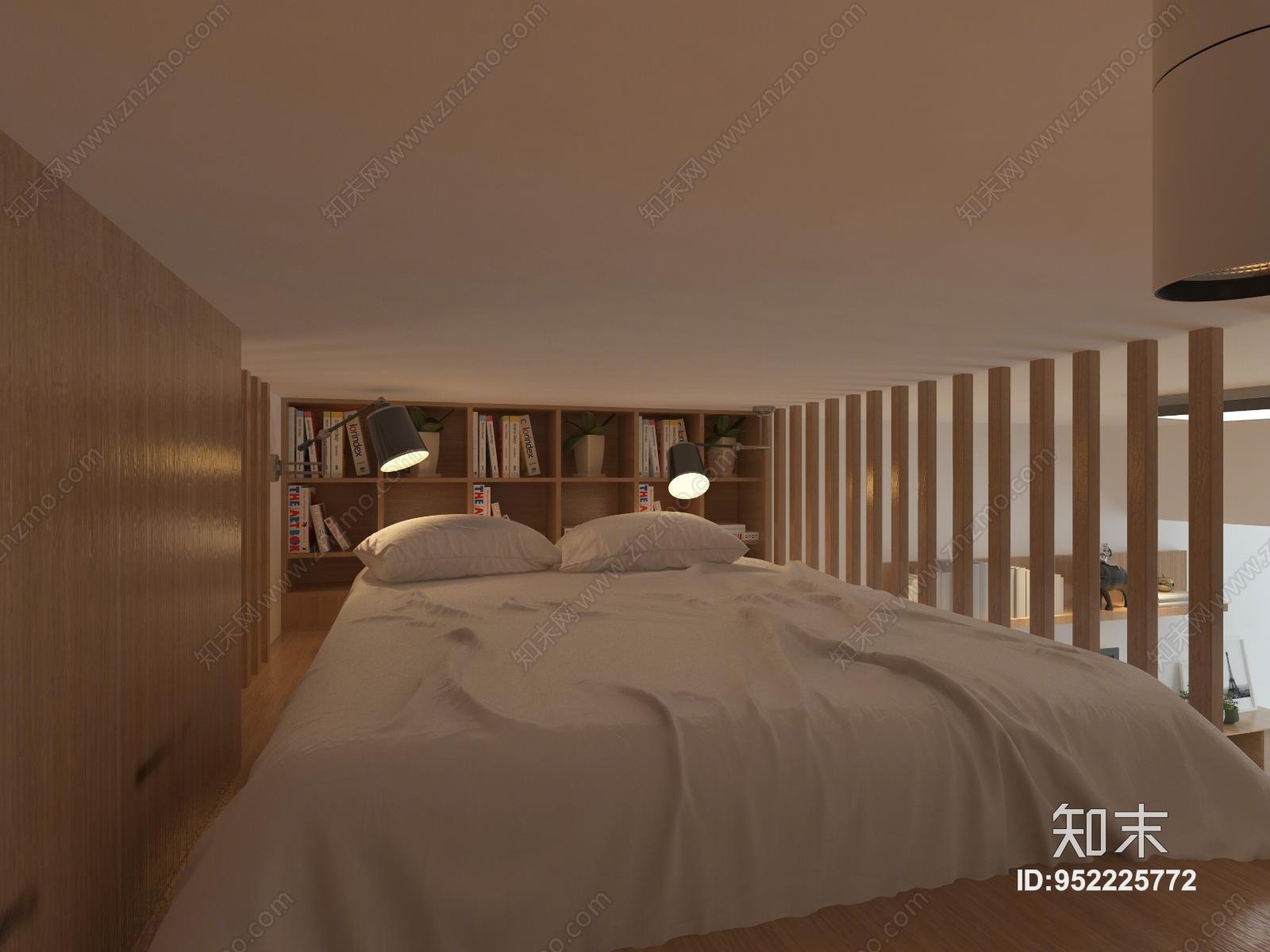 北欧风客厅3D模型下载【ID:952225772】