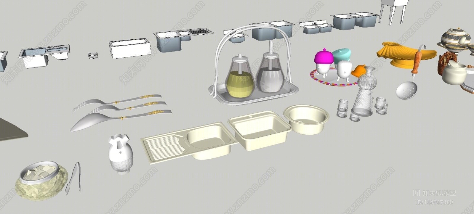 现代厨卫SU模型下载【ID:144047389】