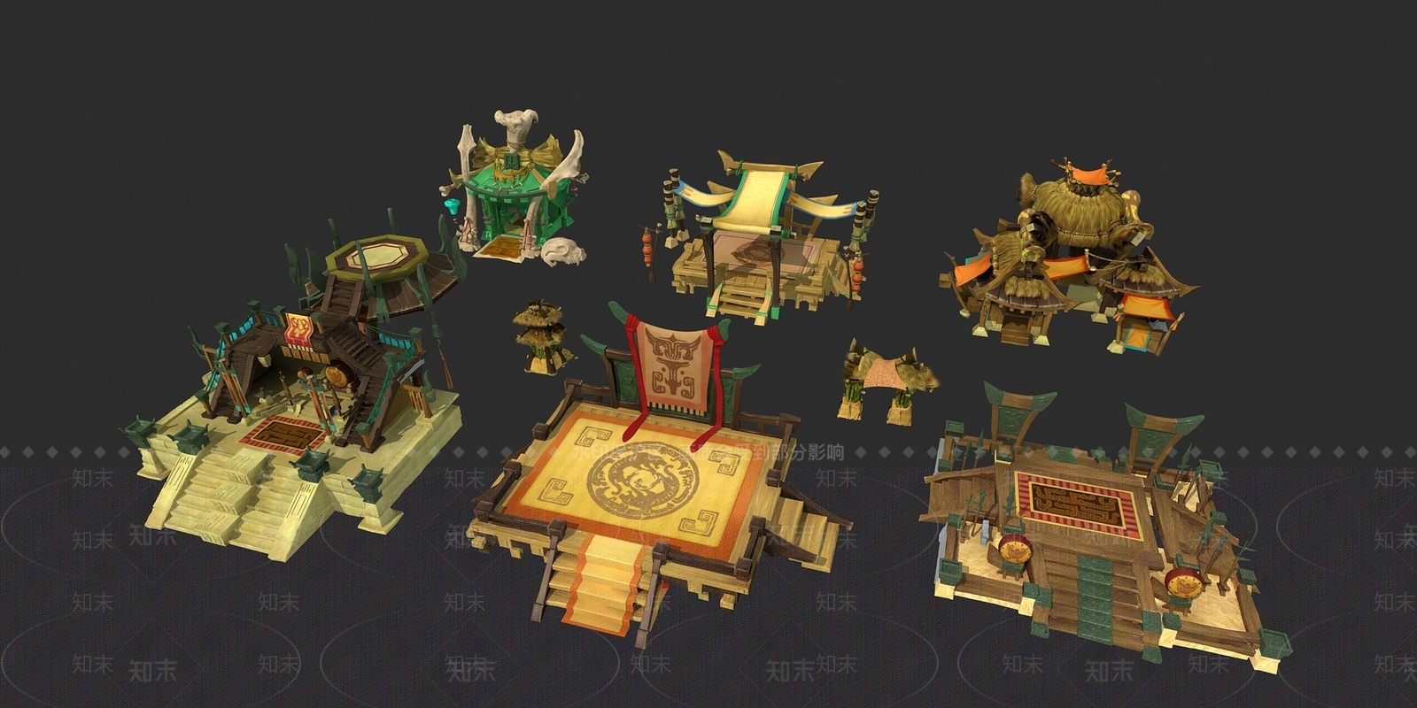 现代游戏武台3D模型下载【ID:233608895】