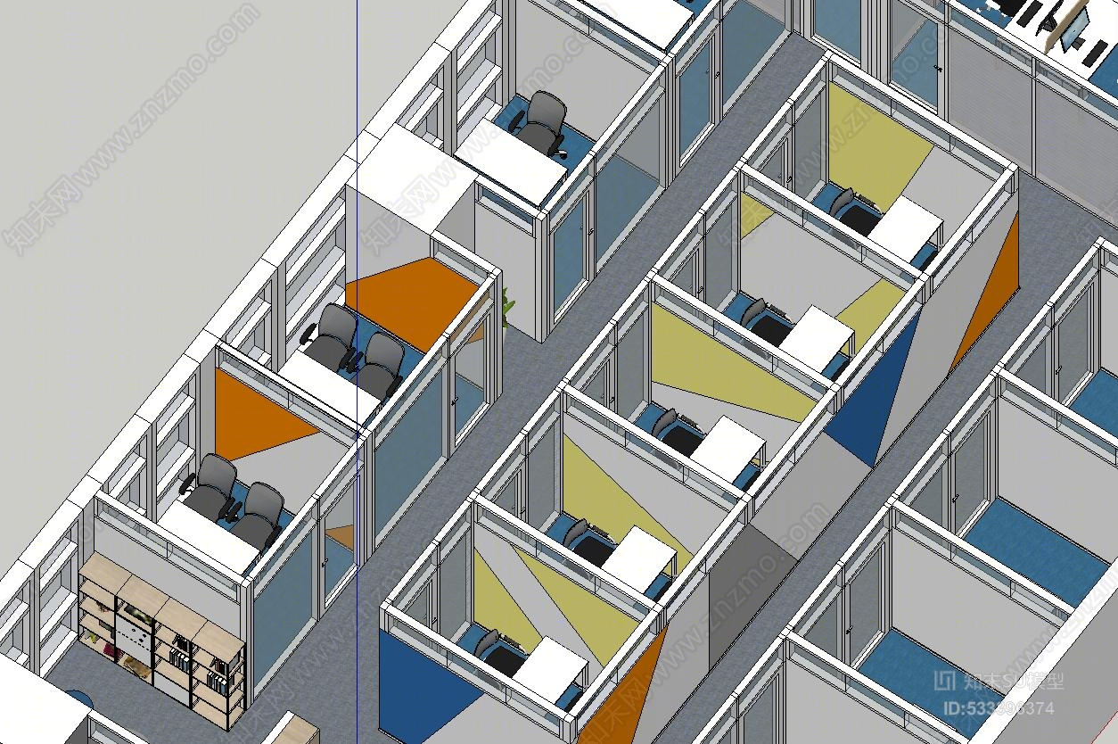 培训教育学校现代建筑SU模型下载【ID:533396374】