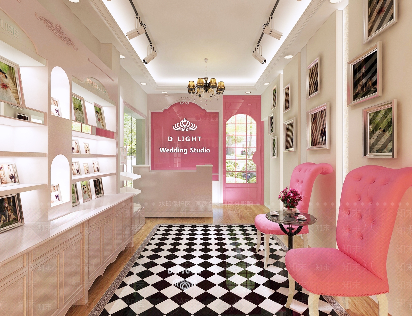 欧式婚纱摄影店3D模型下载【ID:533098528】