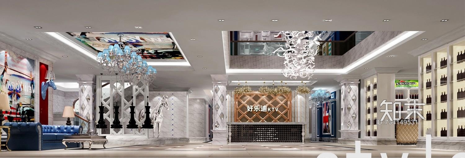 好乐迪KTV施工图+效果图施工图下载【ID:734149531】