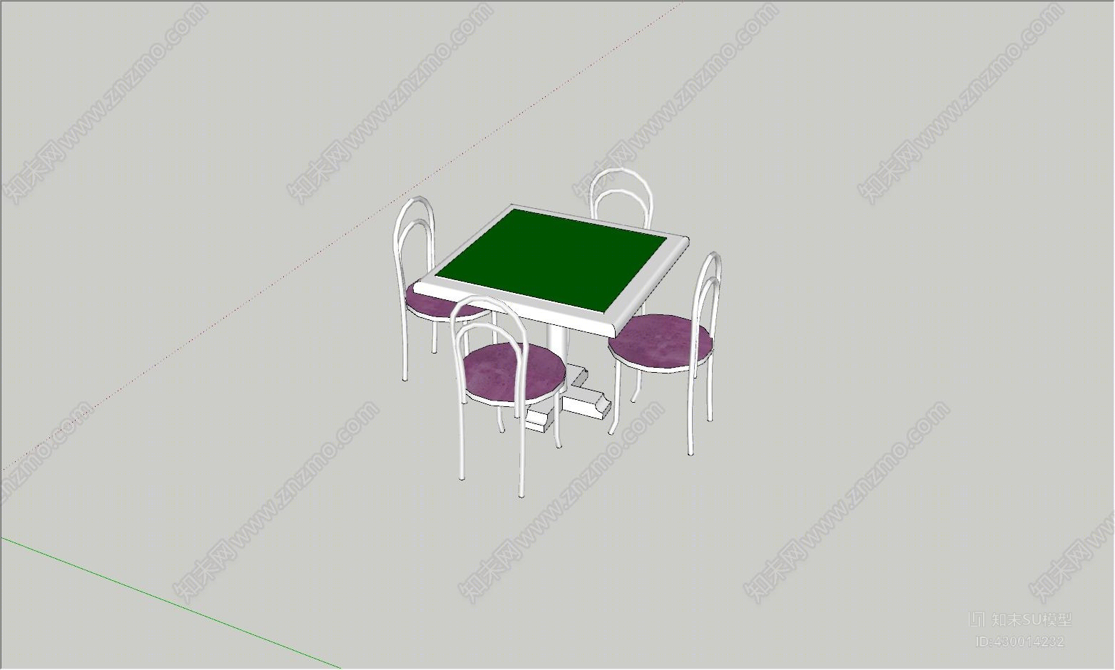麻将桌SU模型下载【ID:430014232】