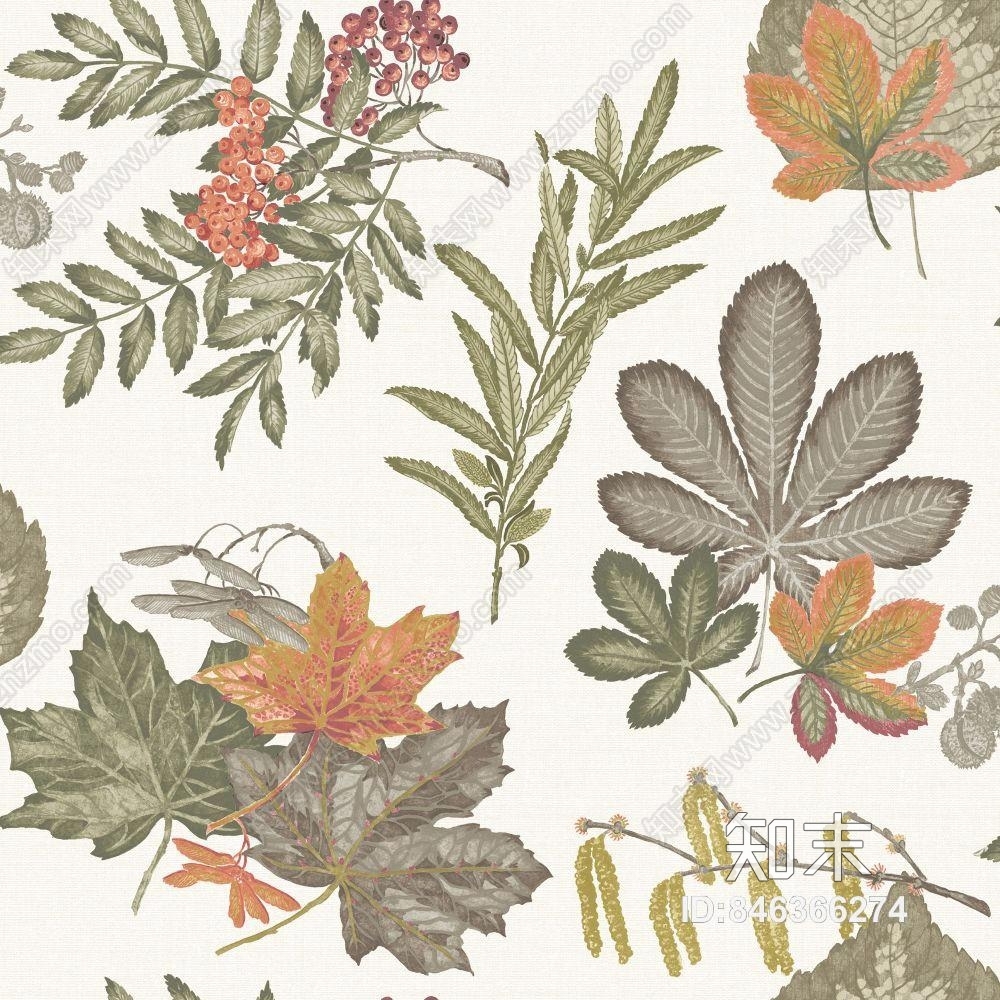 美式乡村田园壁纸贴图下载【ID:846366274】