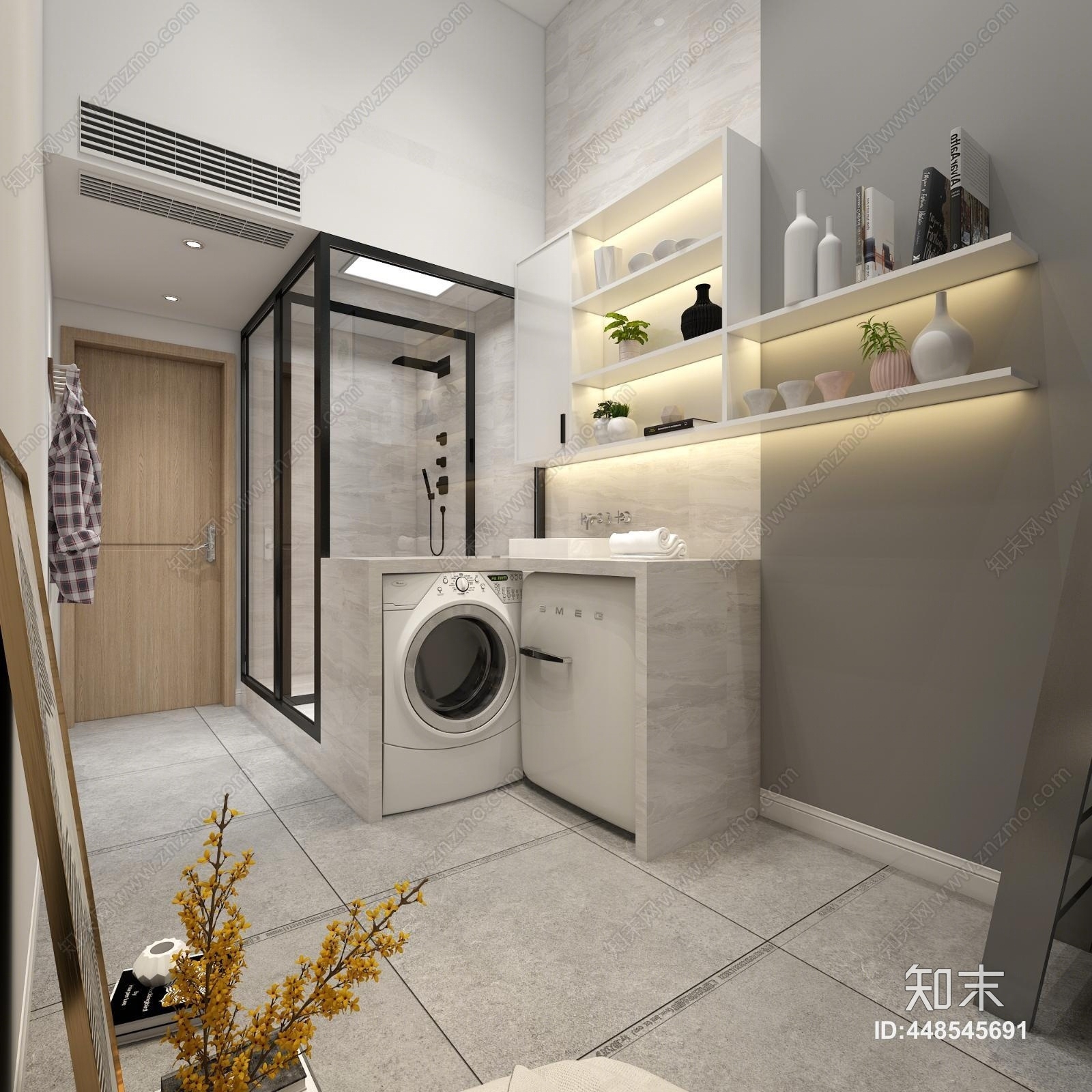 现代单身公寓3D模型下载【ID:448545691】