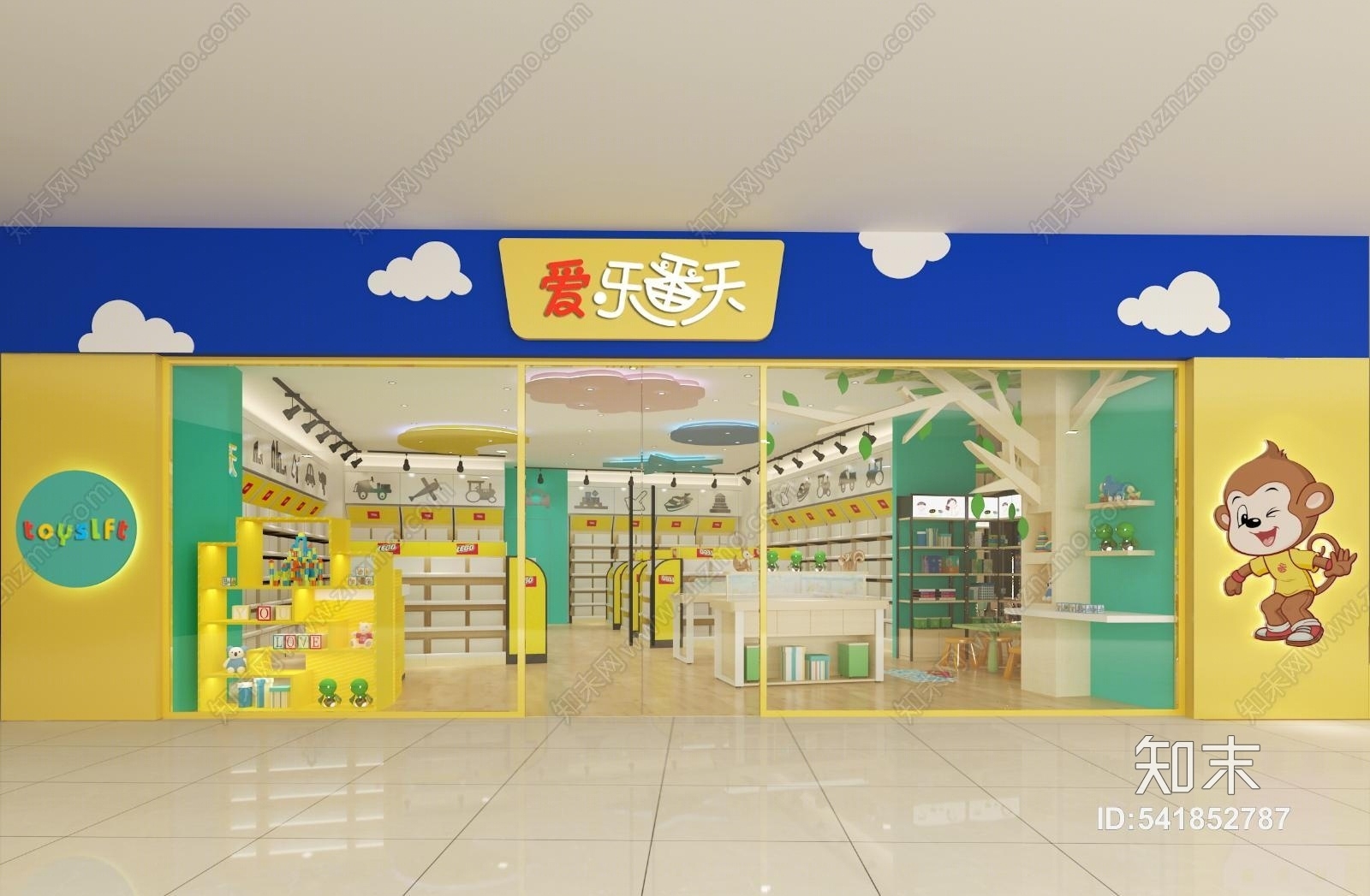 玩具店专卖店展示空间3D模型下载【ID:541852787】
