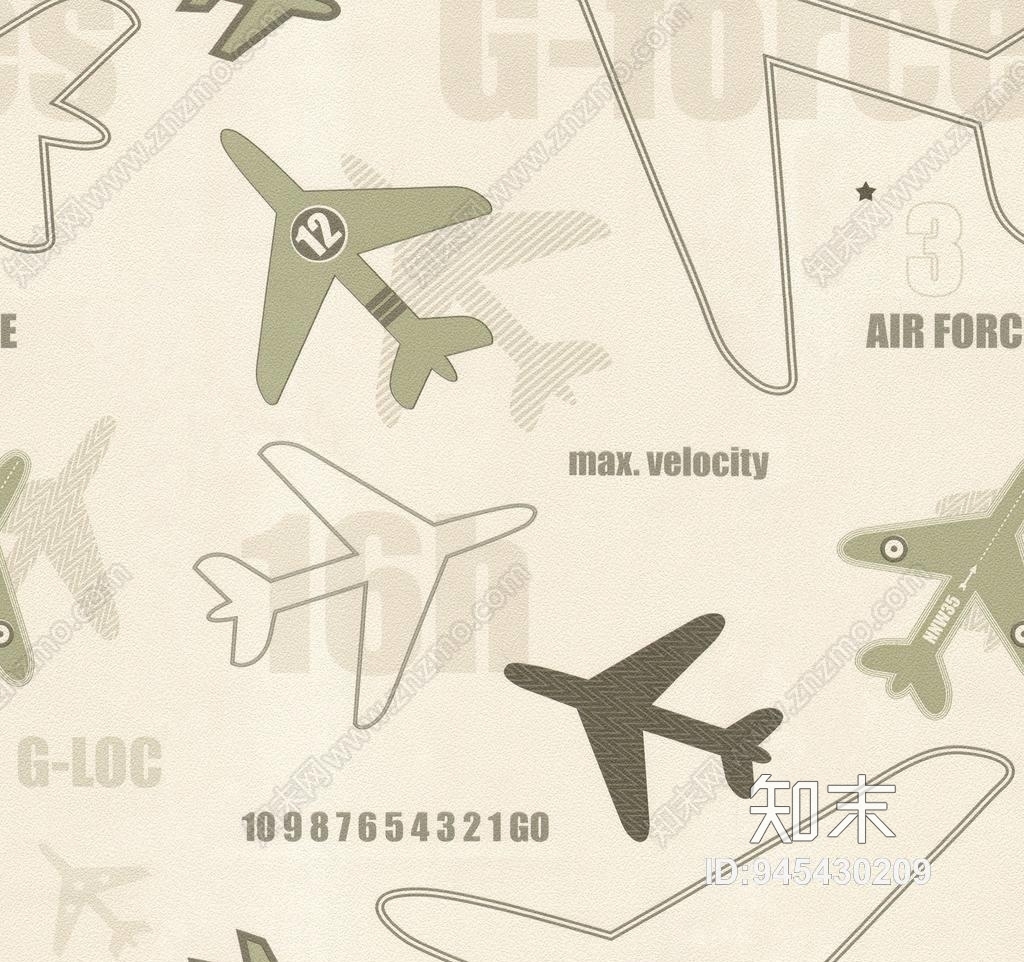 儿童壁纸男孩房贴图下载【ID:945430209】