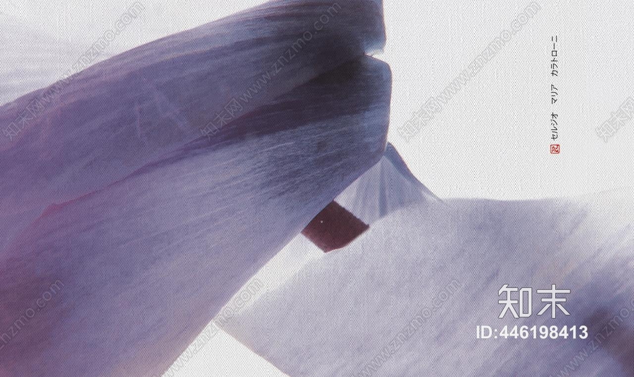 现代简约清新紫色植物花朵装饰壁纸壁画贴图下载【ID:446198413】