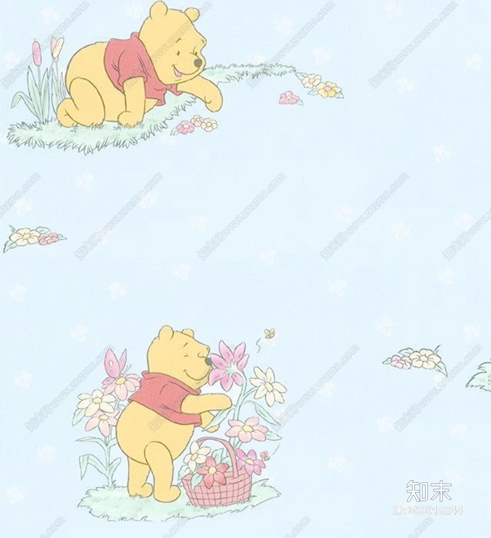 儿童房壁纸贴图贴图下载【ID:950518244】