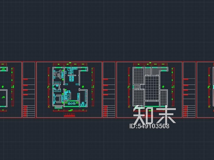 新中式一套图纸cad施工图下载【ID:549103508】