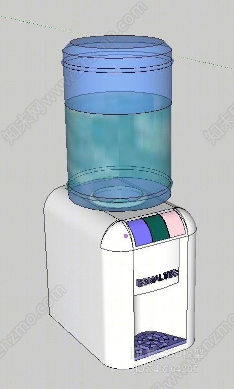 现代饮水机SU模型下载【ID:743164365】