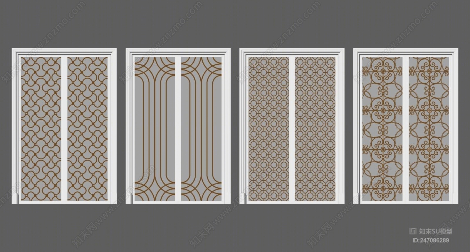 欧式风格厨房双开SU模型下载【ID:247086289】