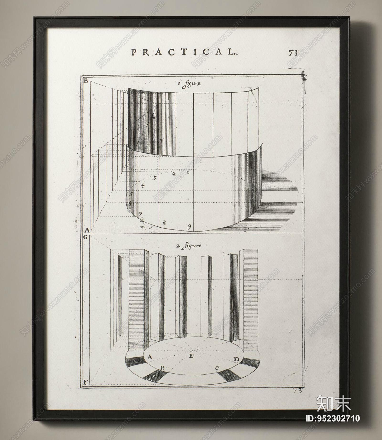 设计草图手绘装饰画贴图下载【ID:952302710】