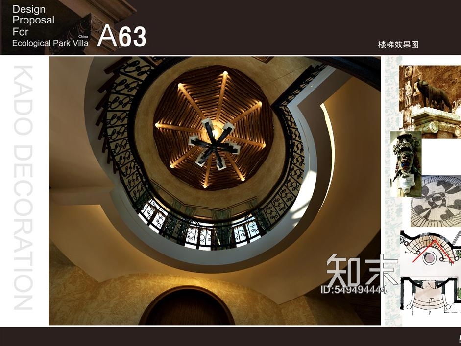 欧式别墅cad施工图下载【ID:549494444】