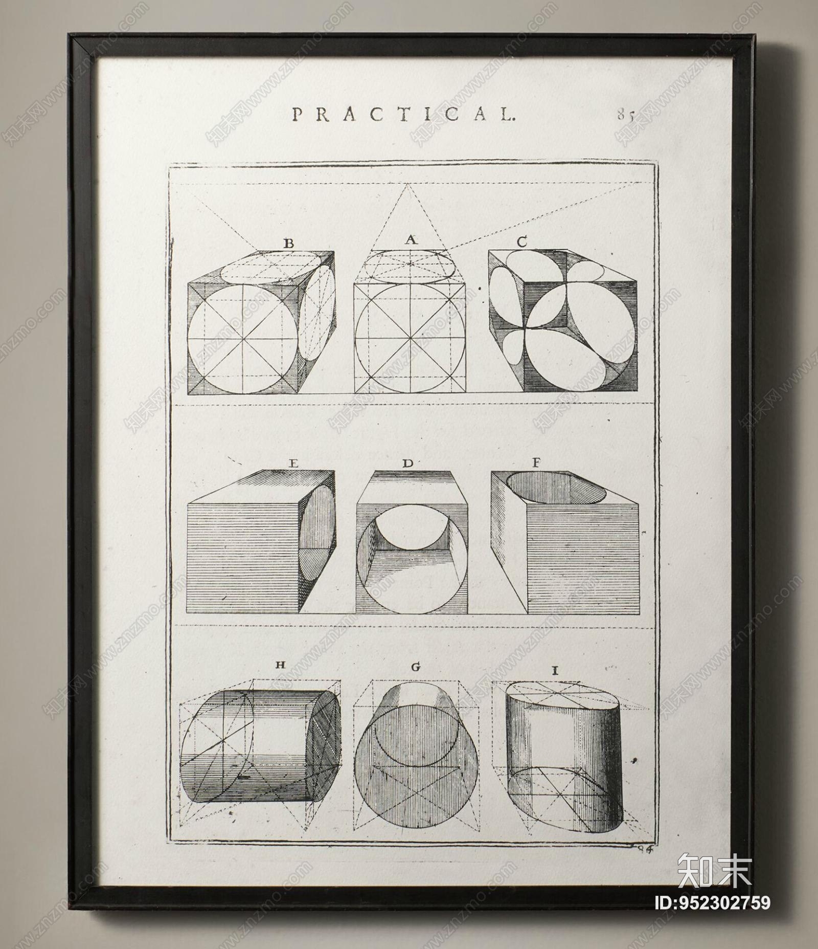 设计草图手绘装饰画贴图下载【ID:952302759】