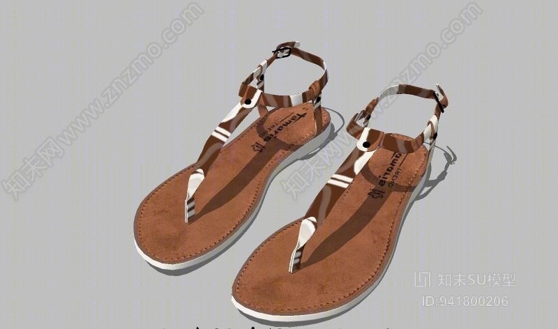 男女鞋SU模型下载【ID:941800206】