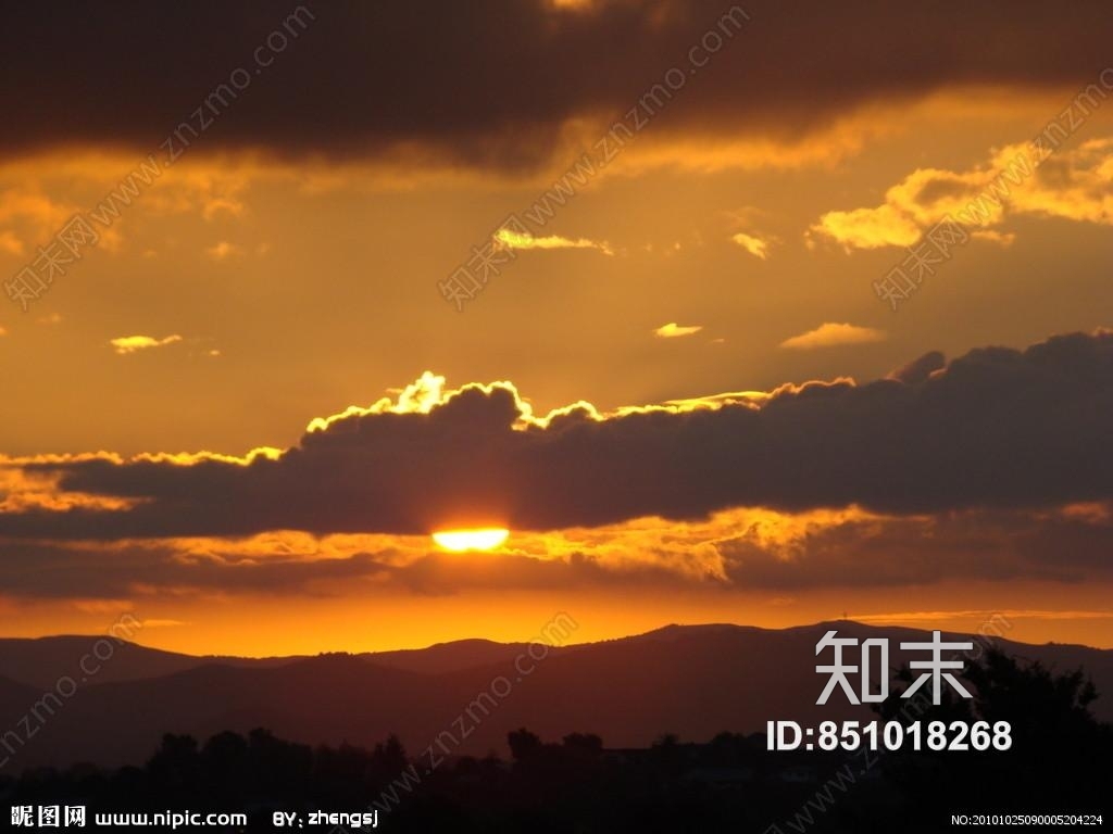 夕阳黄昏云朵贴图下载【ID:851018268】