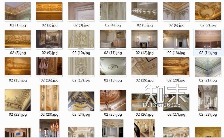 意大利洛可可法式护板墙施工图下载【ID:132706325】