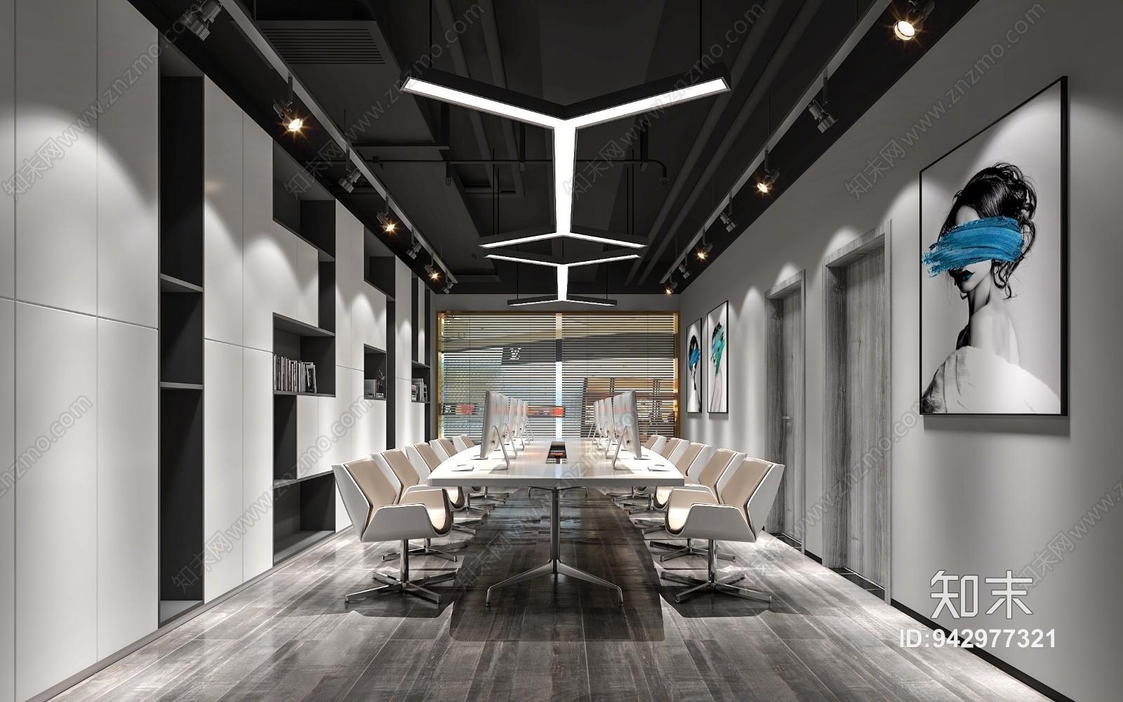 工业风婚纱店3D模型下载【ID:942977321】
