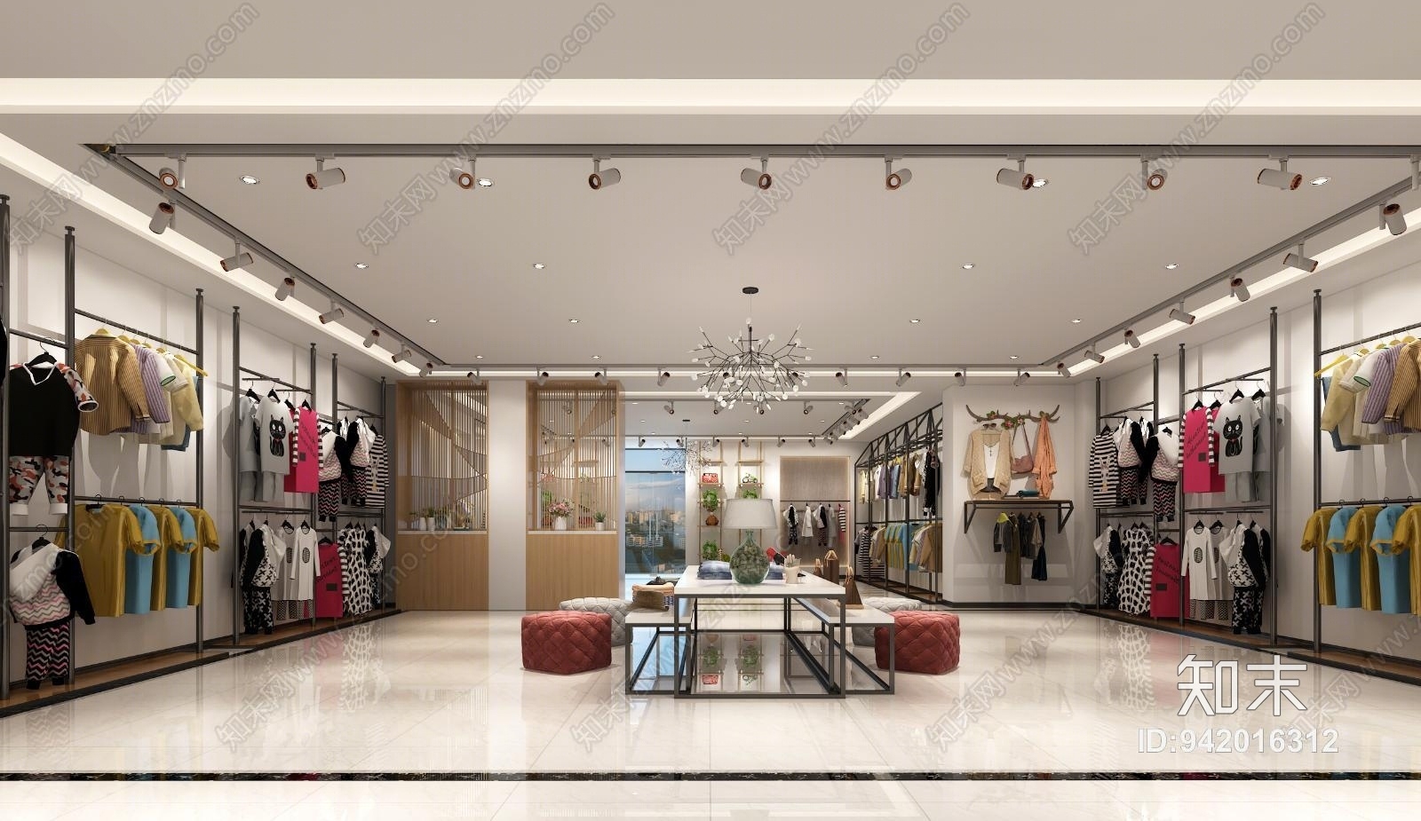 现代童装店3D模型下载【ID:942016312】