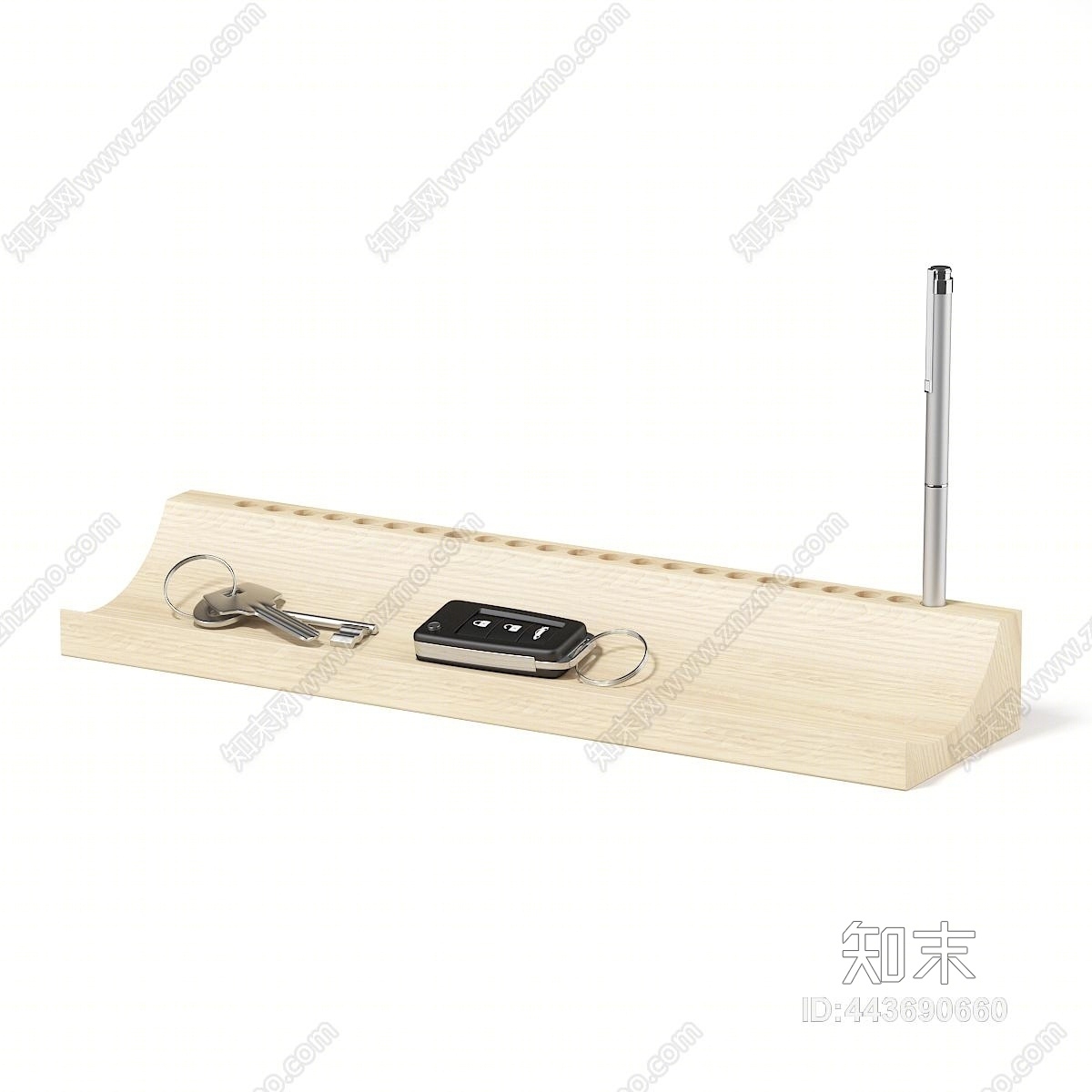 北欧风格车钥匙3D模型下载【ID:443690660】