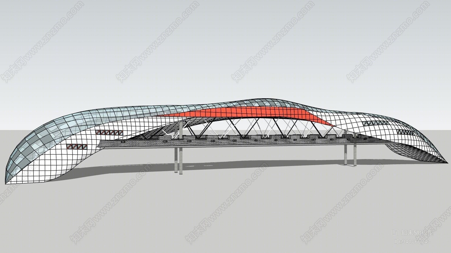 漫水桥SU模型下载【ID:941866243】