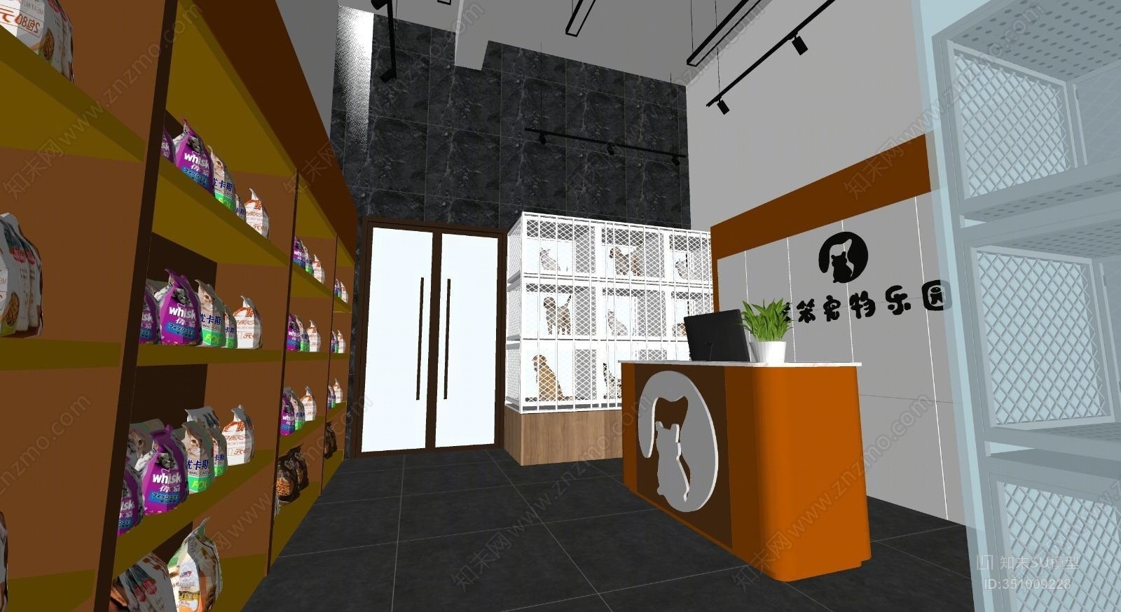现代风格其他店铺SU模型下载【ID:351009228】