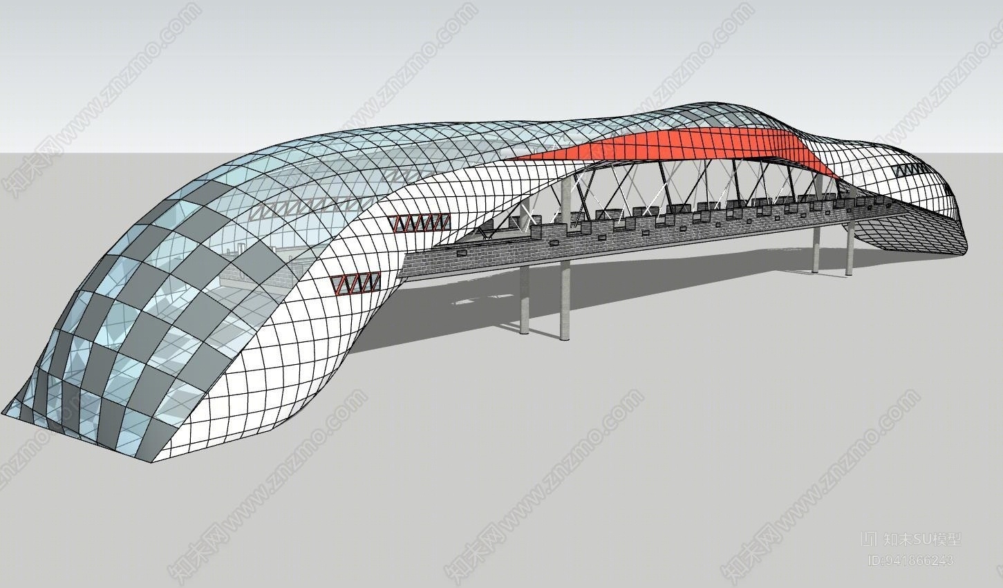 漫水桥SU模型下载【ID:941866243】