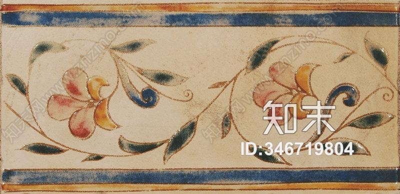 仿古砖边带拼花贴图下载【ID:346719804】
