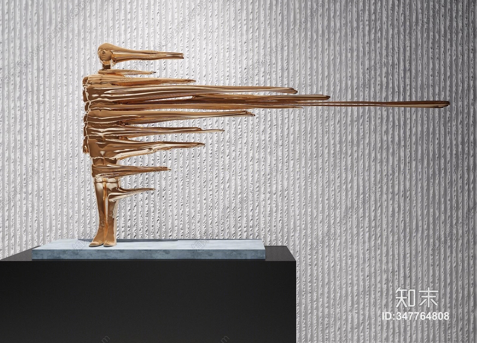 现代人体雕塑3D模型下载【ID:347764808】