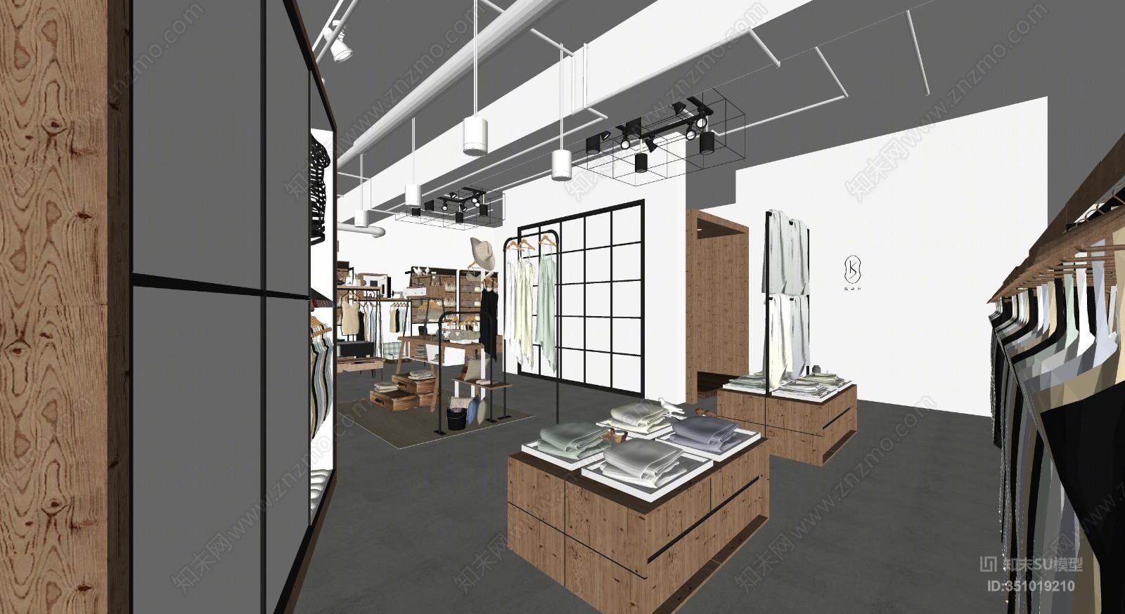 服装店SU模型精品下载_SketchUp模型_知末网
