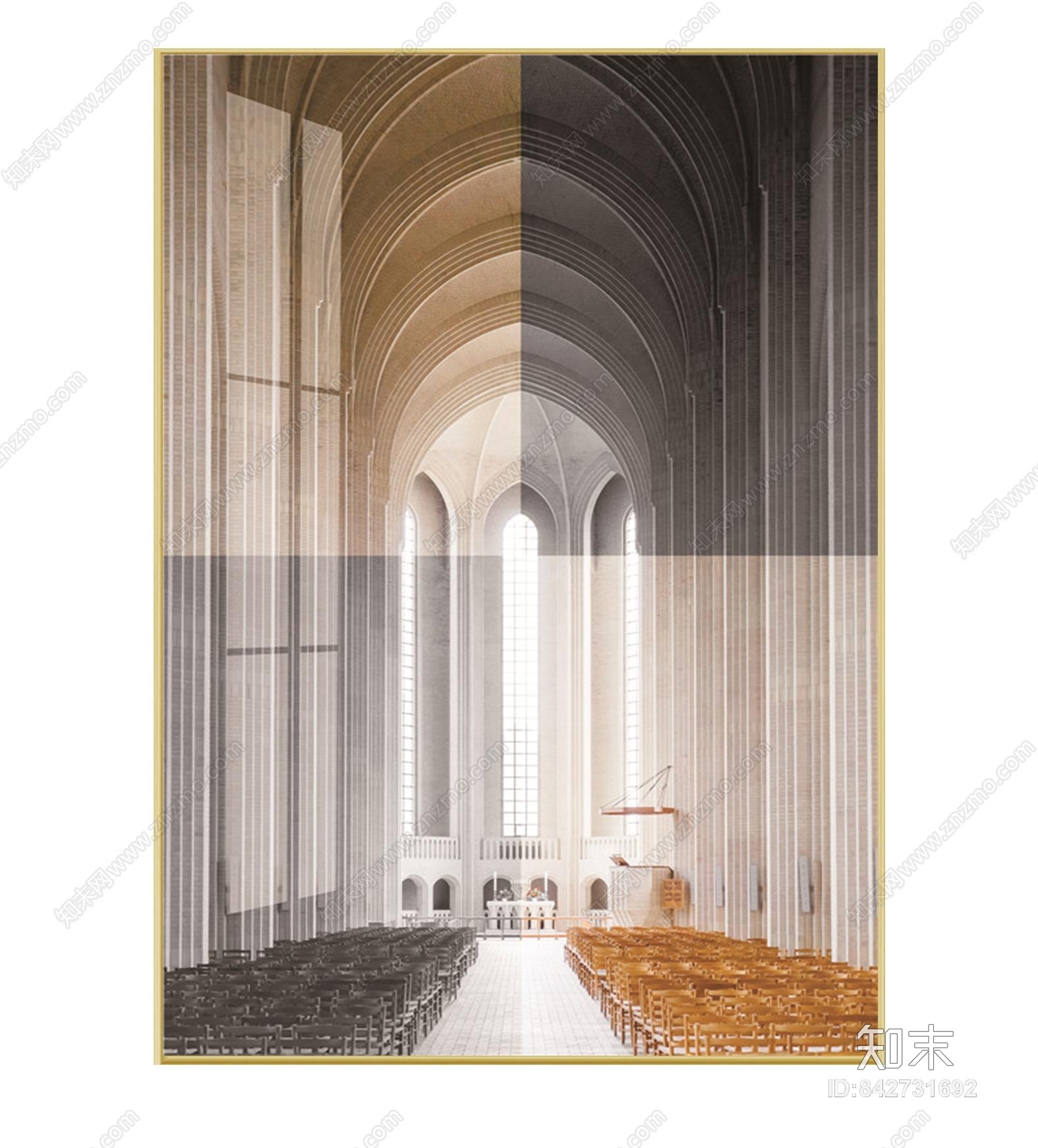 现代挂画装饰画贴图下载【ID:842731692】